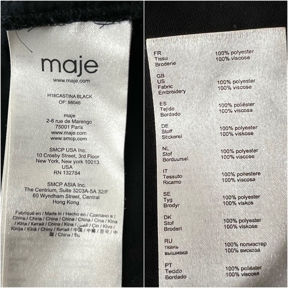 MAJE Velvet Floral Embroidered Long Sleeve Western Snap Button Collared Shirt M - Picture 10 of 12